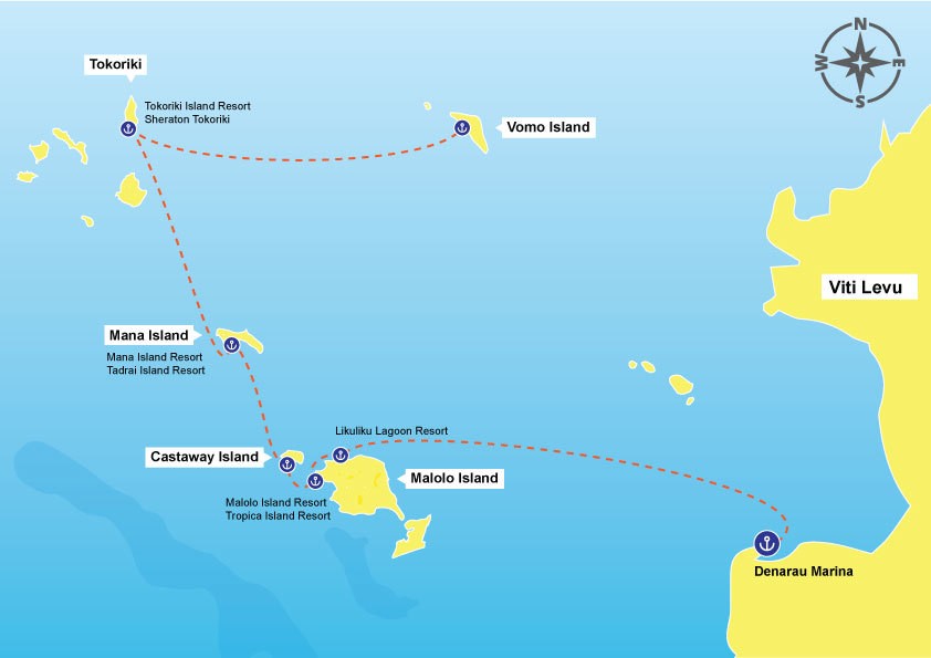 Tokoriki Island Resort Map Fiji-Bookings.com